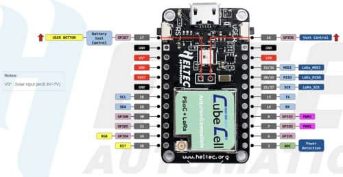  Carte De Développement Arduino Heltec CubeCell HTCC-AB01 LoRa 433 MHz ARDUINO