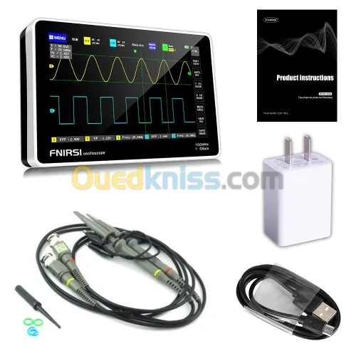 Tablette Oscilloscope numérique é double canal FNIRSI-1013D 