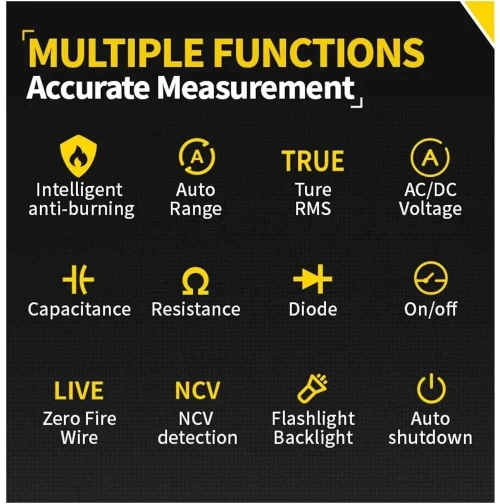 Multimètre numérique intelligent FNIRSI MT-40