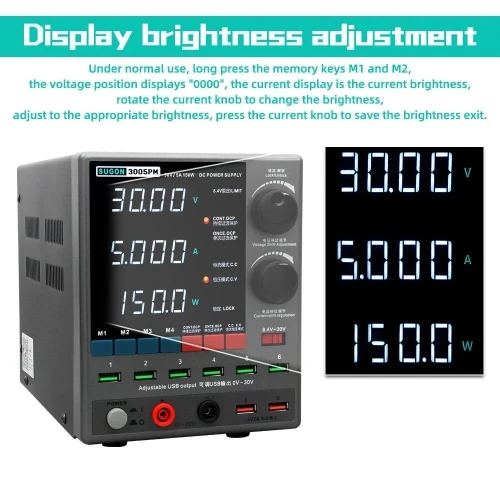 Sugon P-3005PM  Alimentation de laboratoire DC réglable 30V / 5A
