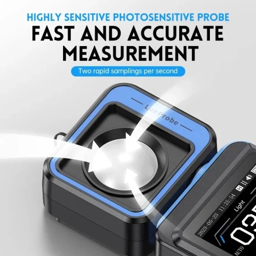 FNIRSI FPM-02 LuxmEtre Compteur déclairement, température & humidité 3-en-1