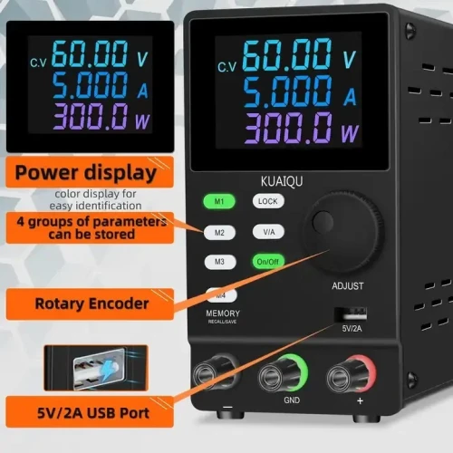 SPPS605D PROGRAMMABLE DC POWER SUPPLY COLOR SCREEN arduino