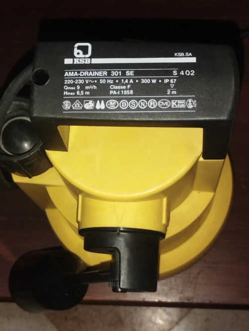 Pompe vide-cave KSB GUINARD état neuve jamais utilisée 