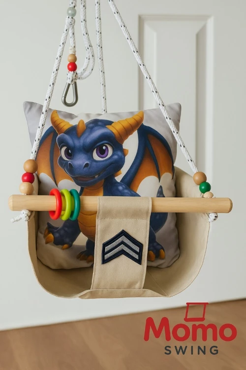 Balançoire bébé en bois  Momo Swing 