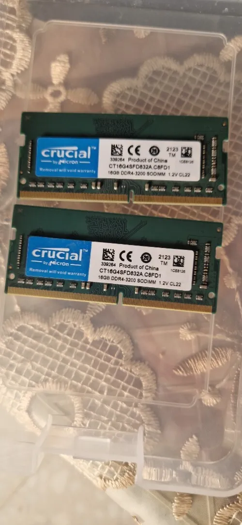 RAM 32GB ( 2 X 16GB ) Crucial