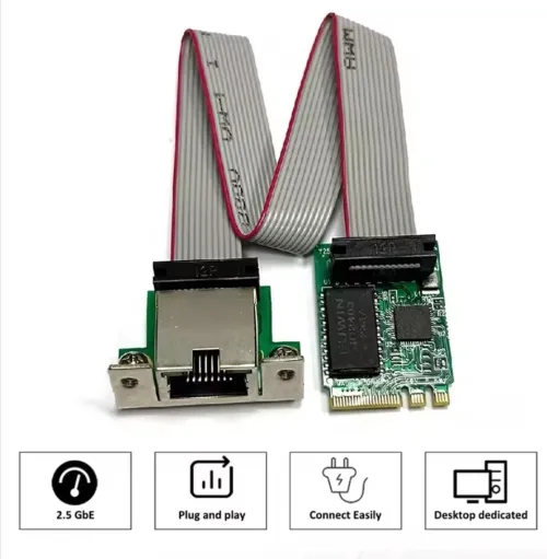 M.2 A+E KEY 2.5G Ethernet LAN Card