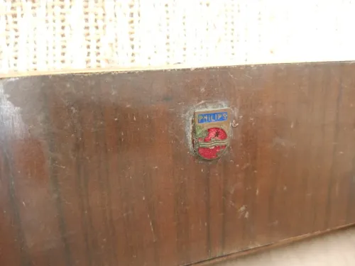 Poste Radio TSF Philips BF501A  de 1951 en bois 