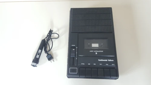 Magnétophone à cassettes Continental Edison - MC 8822 + Mircophone Made in Korea