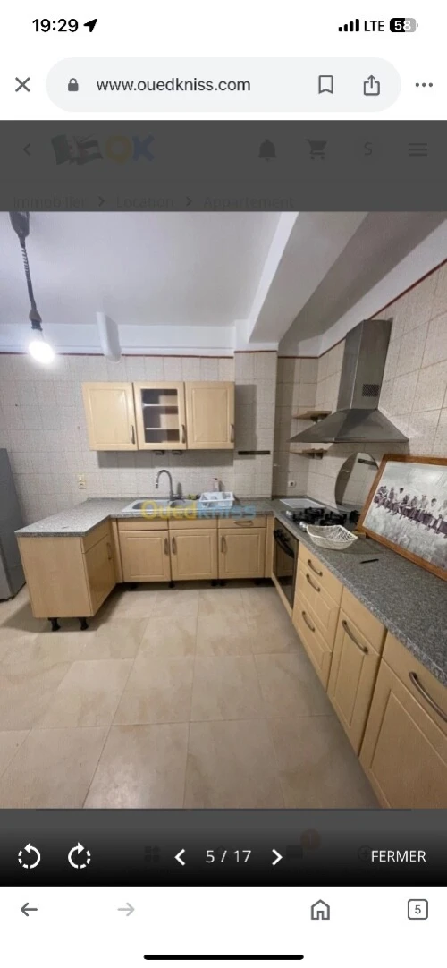 Location Appartement F3 Alger Ben aknoun