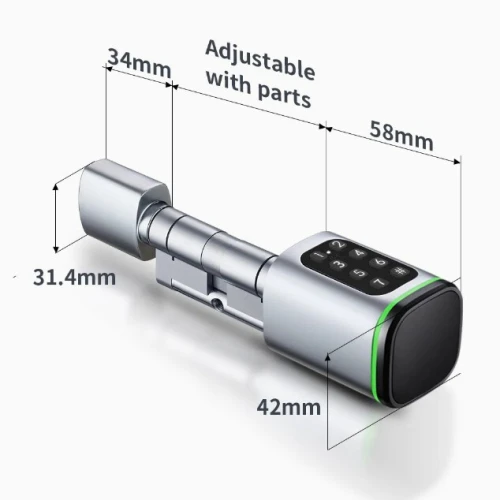 Cylindre Intelligent TTLock  Serrure Connectée Bluetooth avec Clavier à Code