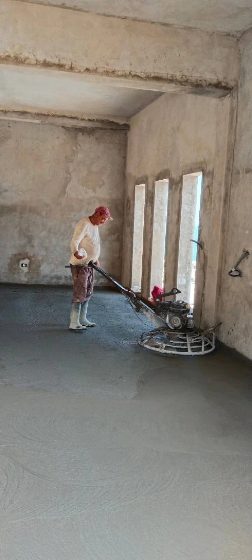 Résine époxy et chape béton