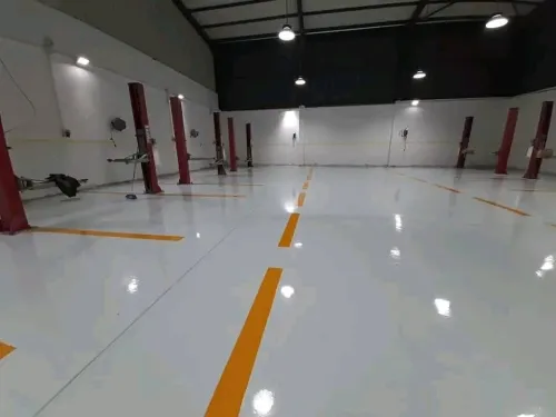 Résine époxy et chape béton