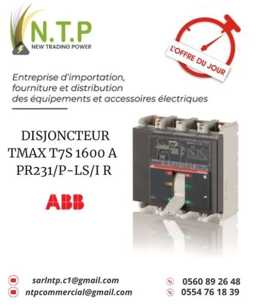 DISJONCTEUR T7S 1600 PR231/P LS/I In=1600A 4p F F