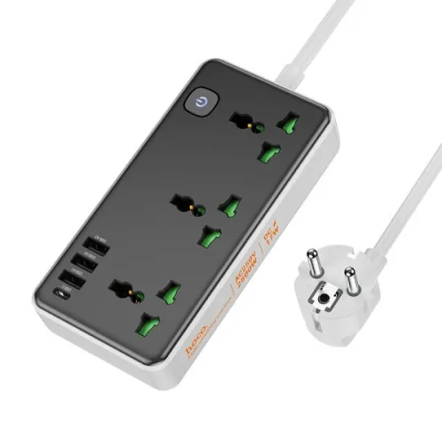 Multiprise HOCO AC7A - 3USB-A + 1USB-C + 3 Prise Universelle - Cable 1,5 Métre