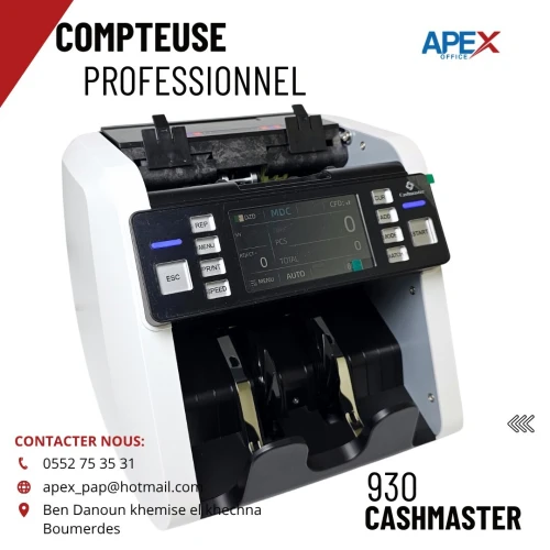 Compteuse de billets comptage Auto cashmaster