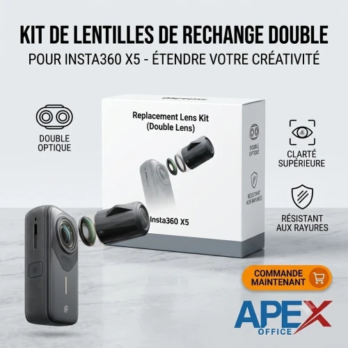 Lens insta360 x5 kit double
