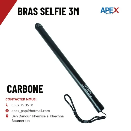 Bras selfie invisible insta360 3m telesin 