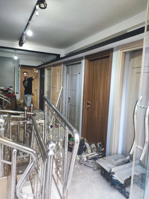 Montage Porte Intérieur Modern Wpvc et bois