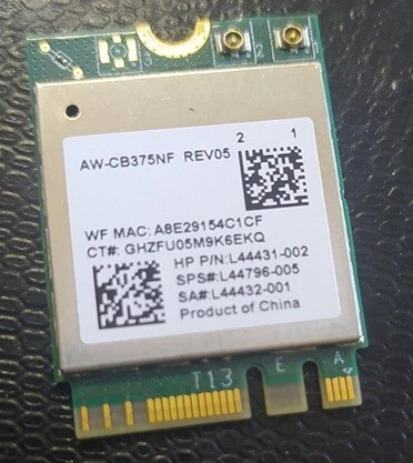 carte wifi HP