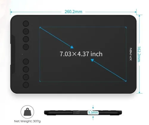 Tablette Graphique XP PEN Deco Mini7 v2 تابلت غرافيك للرسم الرقمي والتصميم