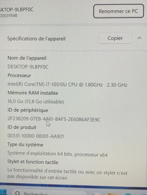 THINKPAD T14s  i7 10510U Ram 16 ddr4  SSD 256 NVME