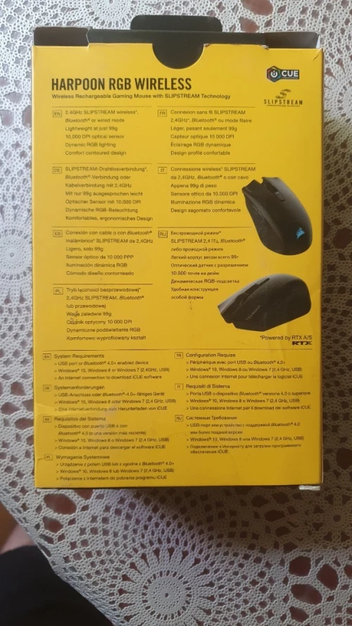 Corsair harpoon wireless RGB