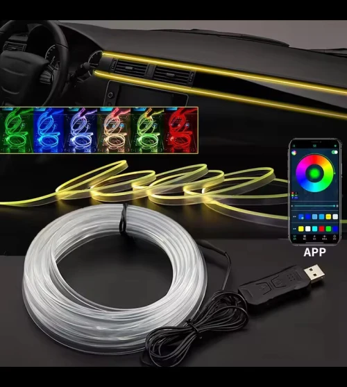 Fil led RGB intérieur auto standard 
