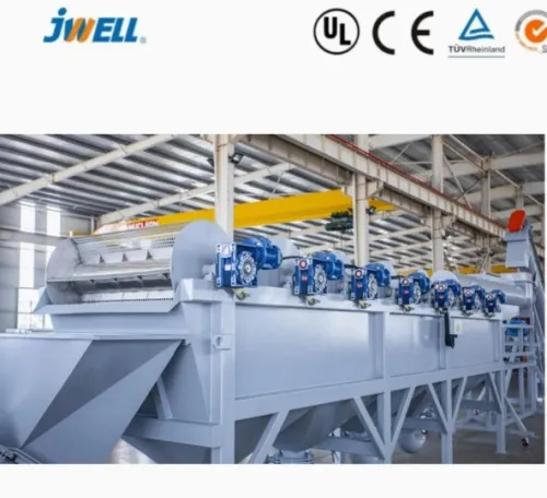 Jwell Ligne de lavage et de recyclage de bouteilles PET.