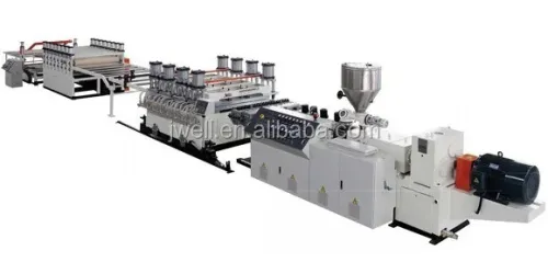 Jwell Ligne d'extrusion de plaques en mousse PVC/WPC : panneaux de cuisine, plaques publicitaires