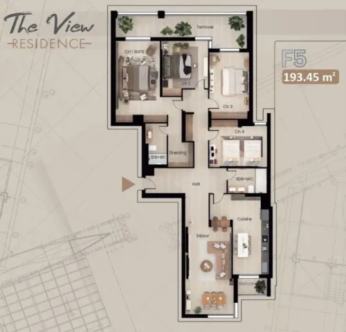 Vente Appartement Alger Bir mourad rais