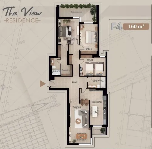 Vente Appartement Alger Bir mourad rais