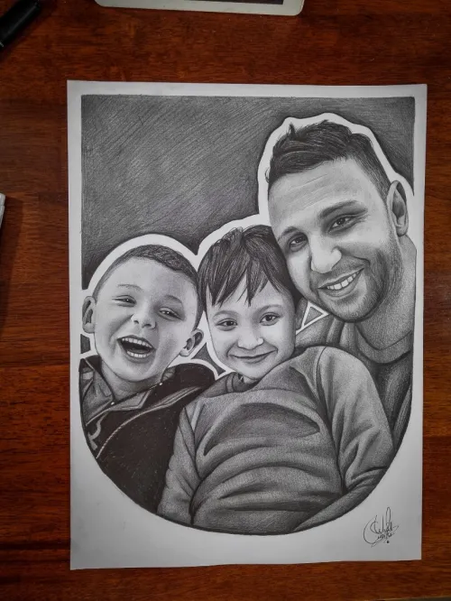 Dessin portrait رسم بورتري