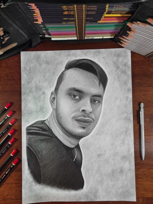 Dessin portrait رسم بورتري
