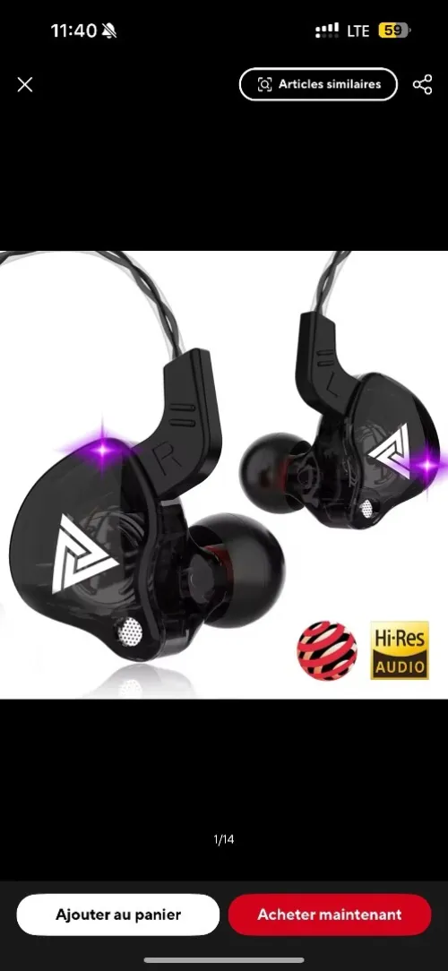 Original QKZ AK6 HiFi filaire 