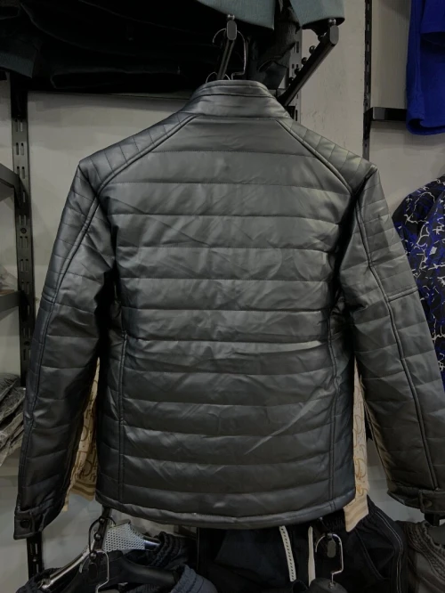 Veste demi cuir