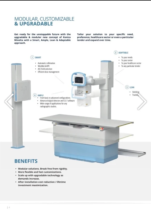 Capteur plan pour radiographie polyvalente "AeroDR 3 1417SL"