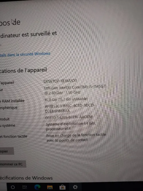Dell latitude 5320 | i7 1185G7 Ram 16Go/SSD 512Go 13.3"