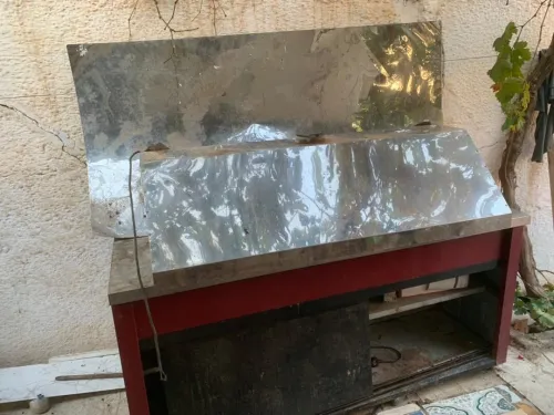 Presentoire et table de travail pour une pizzeria 