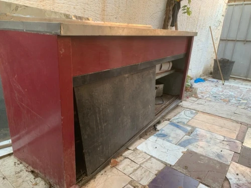 Presentoire et table de travail pour une pizzeria 