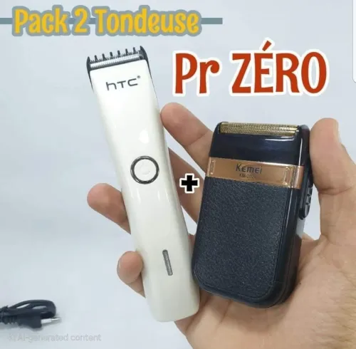 Pack tondeuse HTC+ Rasoir