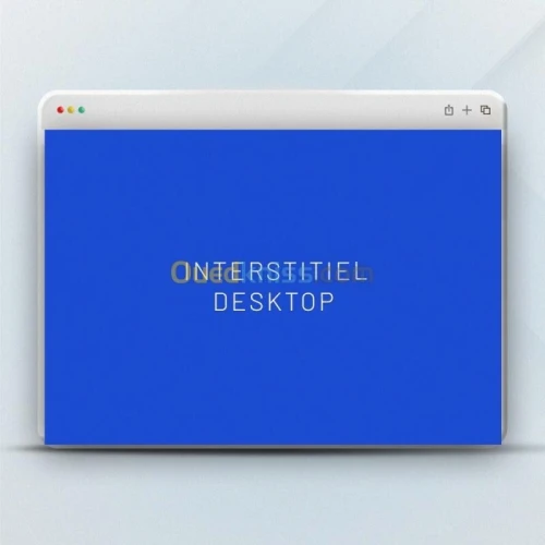 Bannière Interstitielle version Desktop