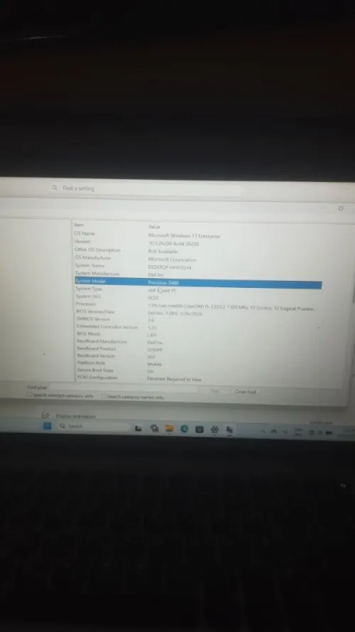 Dell i5 13th gen 16 RAM 256 SSd