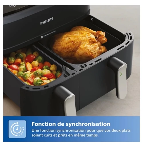 Airfryer Philips 9L 6+3 duel basket