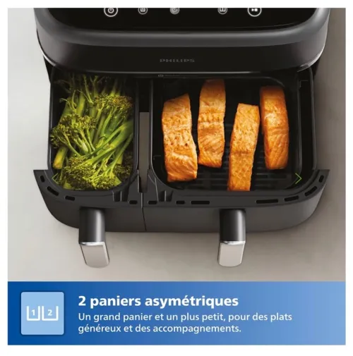 Airfryer Philips 9L 6+3 duel basket