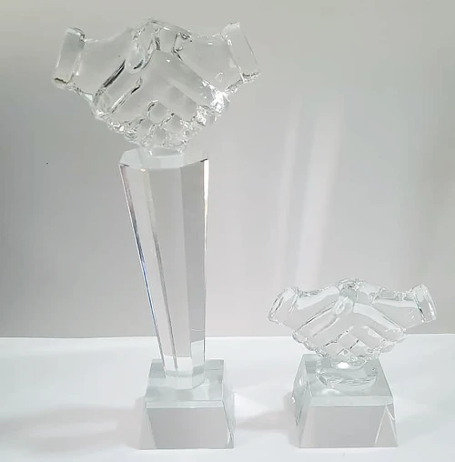 Trophée partenaire en cristalle