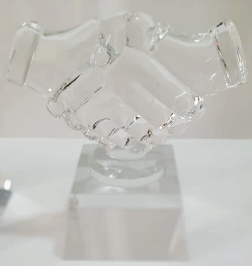 Trophée partenaire en cristalle