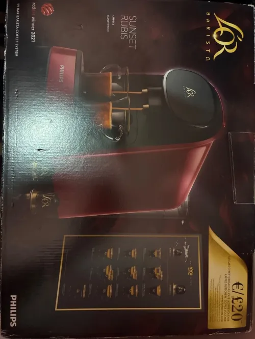 Cafetière l'Or Barista Philips Neuve Rouge