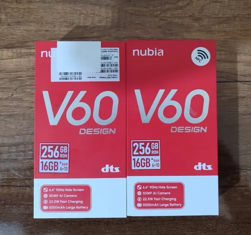 ZTE Prix Choc 🔥🔥 et Stock Nubia V60 DESIGN 90Hz - RAM 16GB - 256GB - Dark Bleu