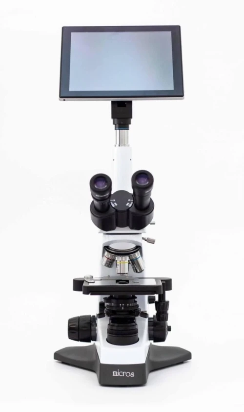 MICROSCOPE DIGITAL DE LABORATOIRE MICROS AVEC CAMÉRA ET TABLETTE 