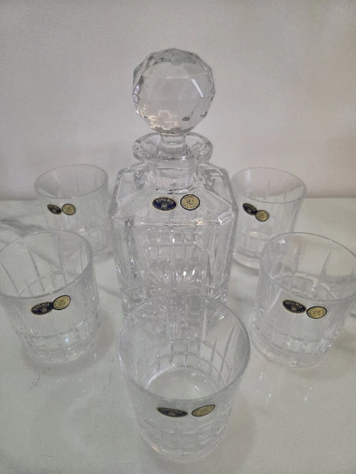 Service en cristal tcheque